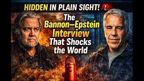 UNBELIEVABLE! Bannon x Epstein – The Interview That Explains EVERYTHING