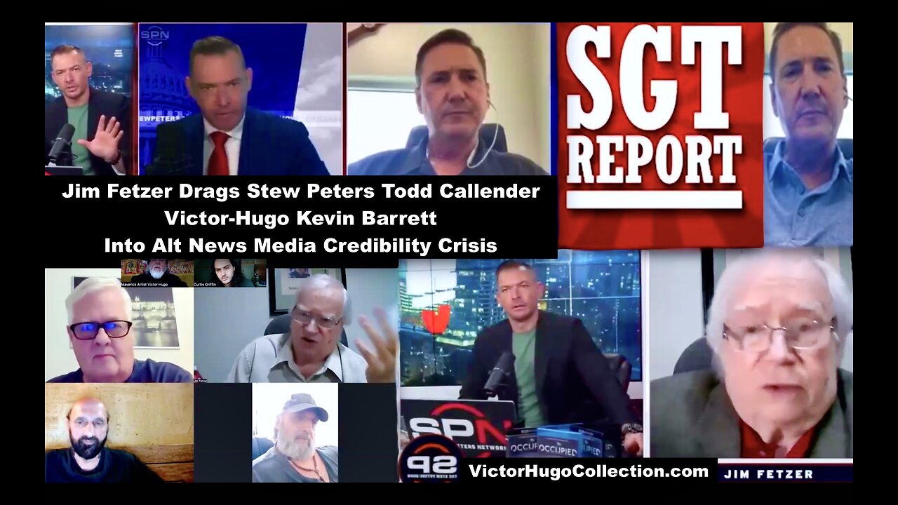 Jim Fetzer Drags SGT Report Todd Callender Stew Peters Alex Jones VictorHugo Into Credibility Crisis