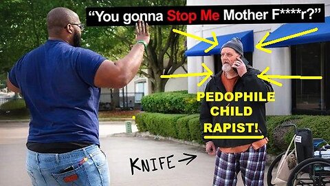 Jidion: Pedophile Child Rapist Predator Pulled A Knife On Me Cause I Exposed Him!