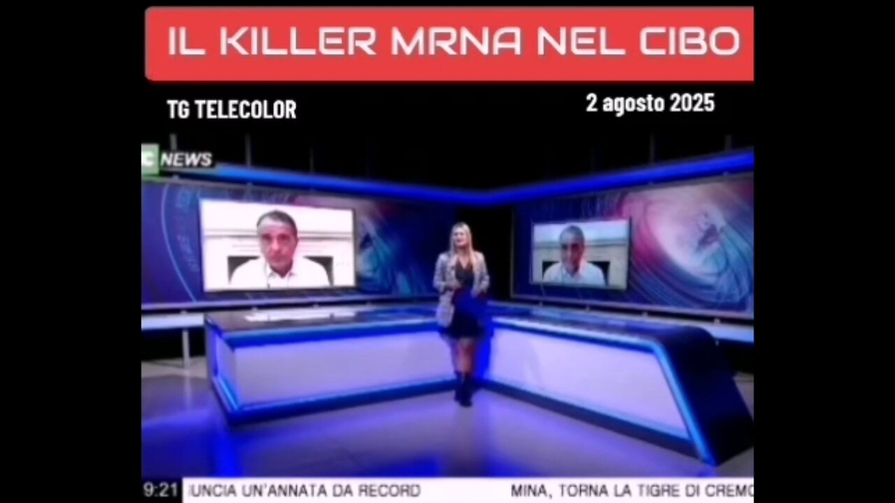 TG TELECOLOR - IL KILLER MRNA NEL CIBO: <<LE GRANDI AZIENDE FARMACEUTICHE HANNO LANCIATO UN PIANO PER RIPROGRAMMARE L'AGRICOLTURA UTILIZZANDO L'RNA>> 2/8/2025 [le fonti in descrizione]