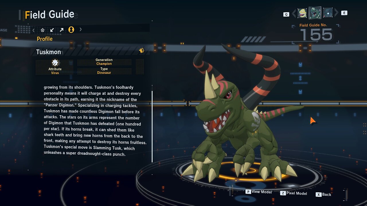 tuskmon all digivolution/de-digivolution/profile Digimon Story Time Stranger