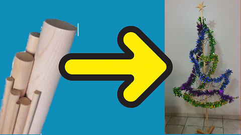 An Extremely Simple DIY Dowel Christmas Tree!