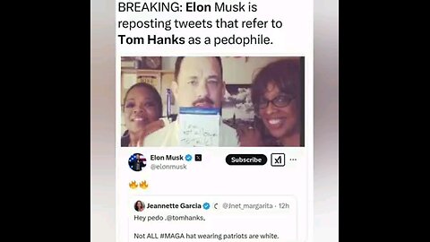 Trump Thanks West Point For Not Awarding Tom Hanks-Elon Exposes Hanks Pedo Posts