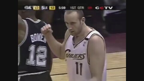 Zydranus Ilgauskas 26 Points 4 Ast 3 Blk Vs. Spurs, 2004-05.
