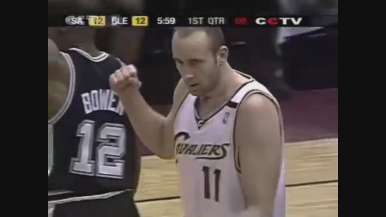 Zydranus Ilgauskas 26 Points 4 Ast 3 Blk Vs. Spurs, 2004-05.