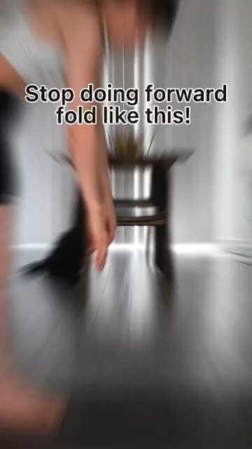 STOP doing forward fold like this - do THIS instead