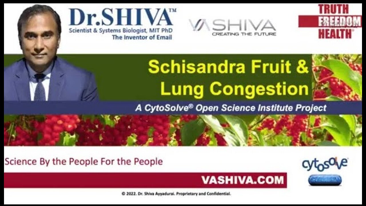 Dr.SHIVA™: Schisandra on Lung Health @CytoSolve® Systems Analysis(3/22)