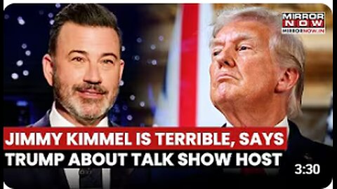Donald Trump Speaks About Talk Show Host Jimmy Kimmel's Suspension, Says Kimmel Was Terrible