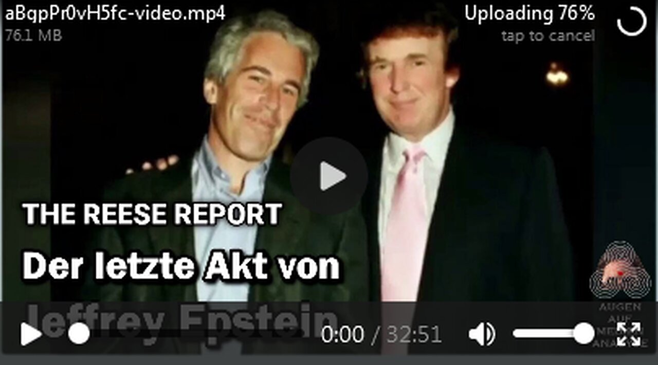 Der letzte Akt von JEFFREY EPSTEIN (The Reese Report englisch) o9.o7.2025