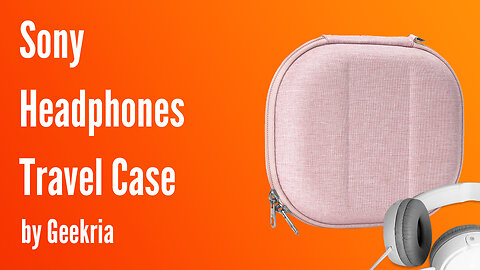 Sony On-Ear Headphones Travel Case, Hard Shell Headset Carrying Case | Geekria