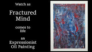 How I Painted “Fractured Mind” | Emotional Abstract Art Process Video
