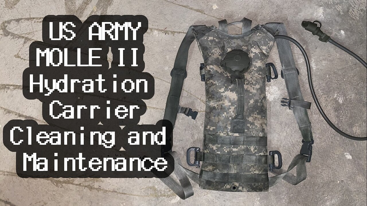 How to Clean the USGI US Army MOLLE II Hydration Carrier System (Camelbak)