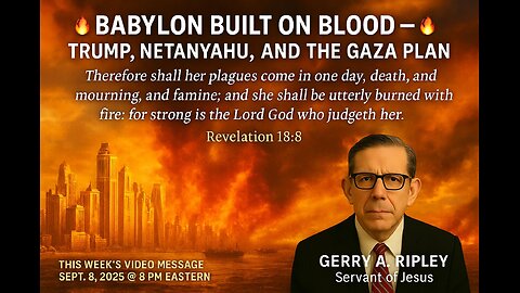 🔥 BABYLON BUILT ON BLOOD — TRUMP, NETANYAHU, AND THE GAZA PLAN 🔥