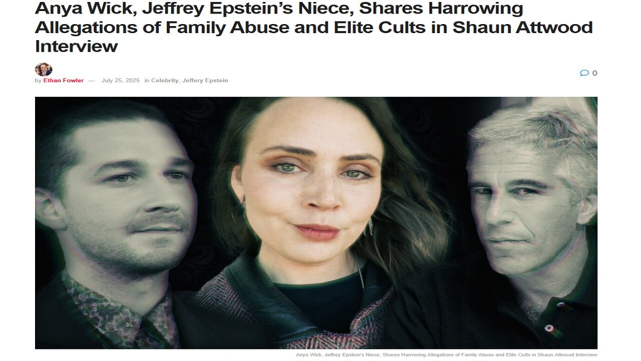Shaun Attwood Interview With (Epstein's Niece) Anya Wick