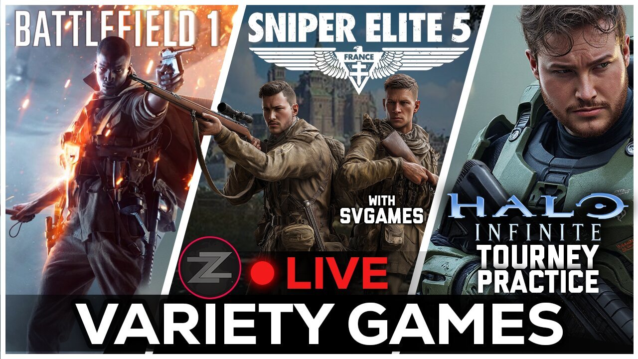 🔴LIVE IN 1440p! - Sniper Elite 5 w/@svgames, Halo Infinite Tourney Practice, More! - Come Hang Out!