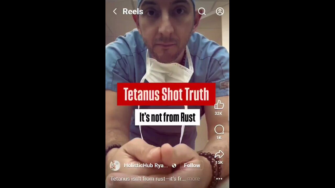 Tetanus isn't from rust — it's from Clostridium tetani in manure-rich soil.
