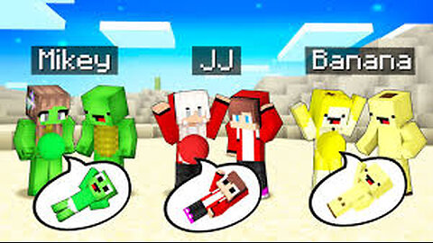WHOSE CHILD IS BETTER- JJ And Mikey And BANANA PREGNANT Family Battle in Minecraft