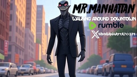 Mr.Manhattan Walking Around Downtown