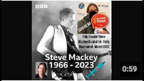 "Fully Vaccinated Pulp Bassist, Steve Mackey, Passes Away at Age 56, March 2023"
