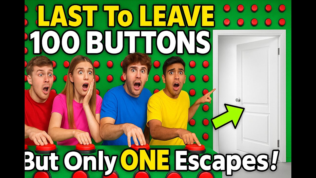 LAST TO LEAVE 100 BUTTONS WINS! 🚨 Only ONE Escapes the Chaos!