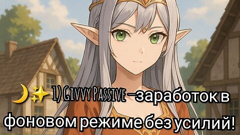 🌙✨ 1) Givvy Passive — заработок в фоновом режиме без усилий!