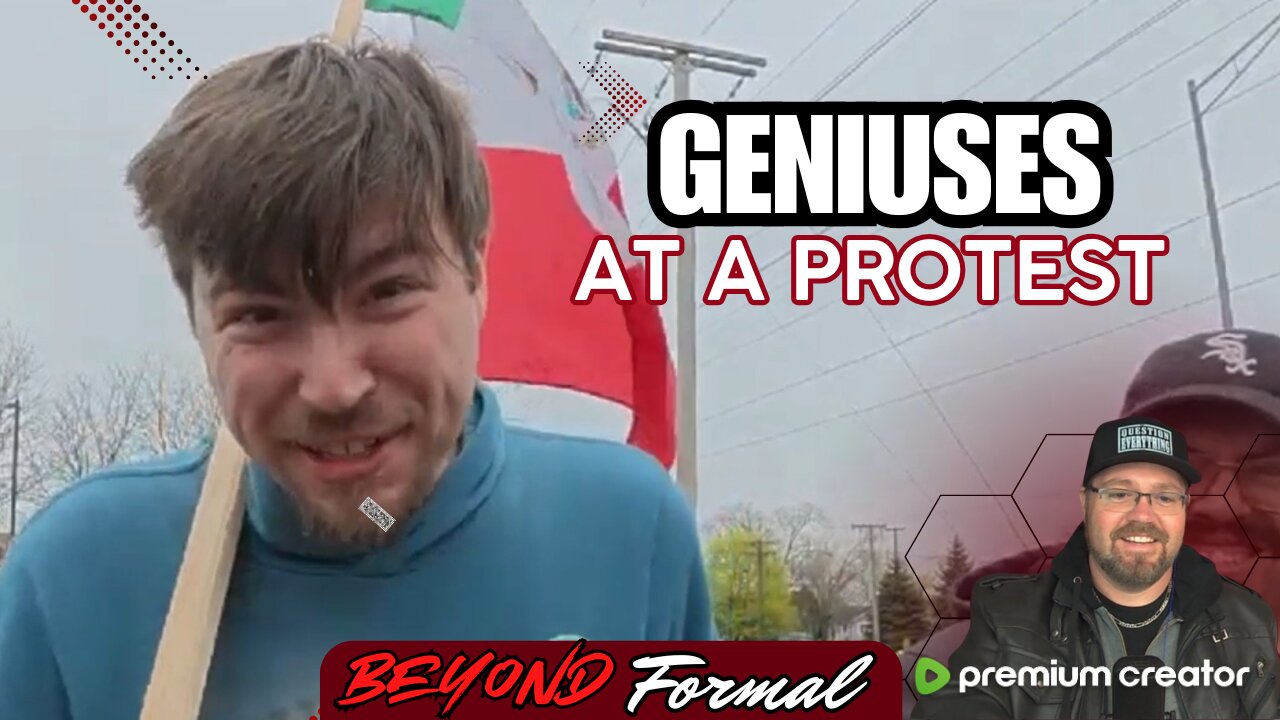 Chillin at another protest. Let's ask some questions | follow me on rumble