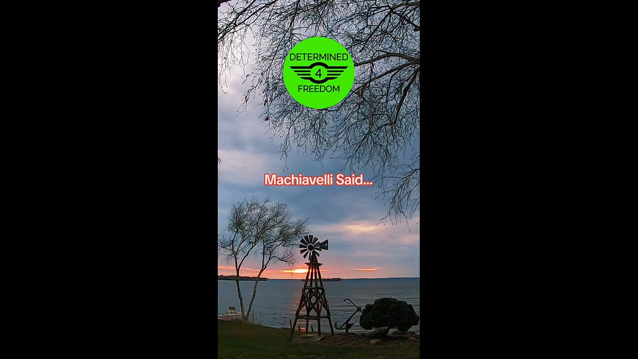 Machiavelli Said...