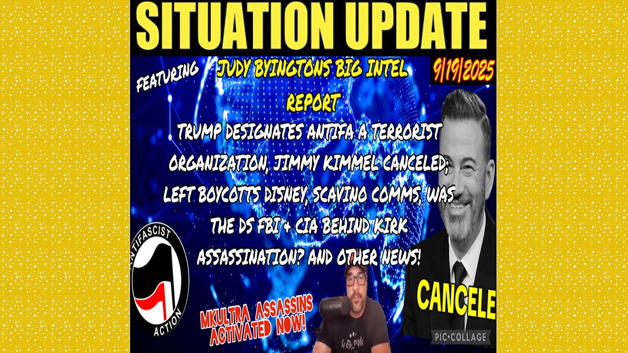 SITUATION UPDATE 9/19/25 - Judy Byingtons Big Intel Report!The Ds FBI Cia Behind Kirk Assassination?