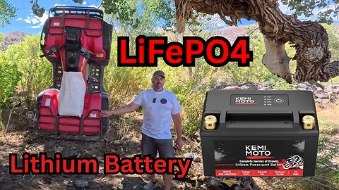 LiFePO4 Lithium Motorcycle ATV Battery install and review