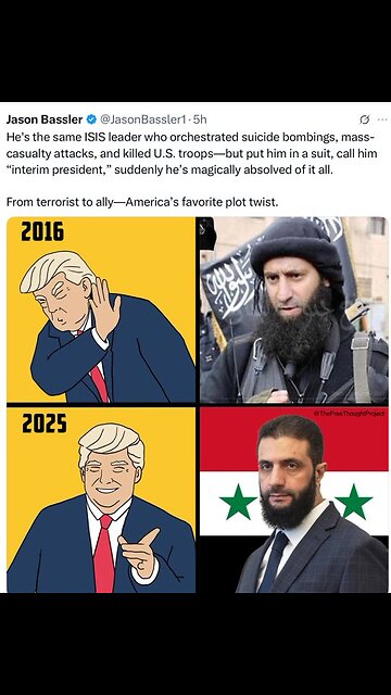 (May 14th 2025) Trump meets up with TERRORIST turned SYRIAN PRESIDENT in Saudi Arabia