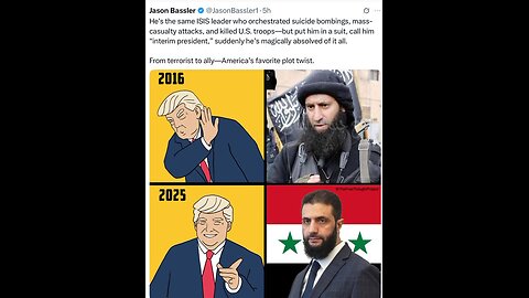 (May 14th 2025) Trump meets up with TERRORIST turned SYRIAN PRESIDENT in Saudi Arabia