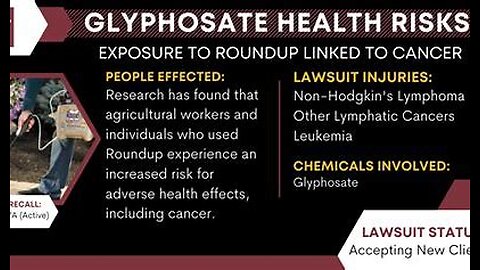 Glyphosate AKA Round Up Is Way Worse Than You Think