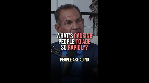 What is causing people to age so rapidly?