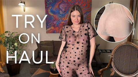 4K Try On Haul 2025 // Transparent No bra See Through // Curve Plus size Ideas Fashion amazon trends
