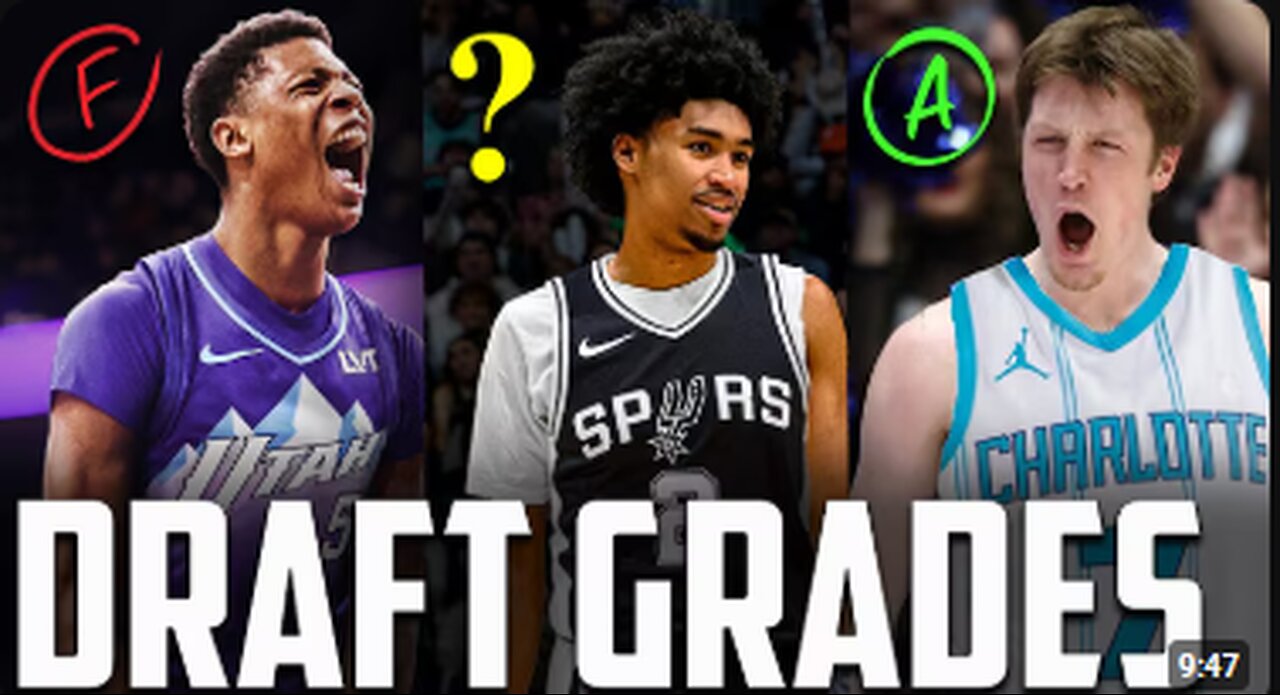 Grading EVERY Pick Made In The Top 10 Of The 2025 NBA Draft...