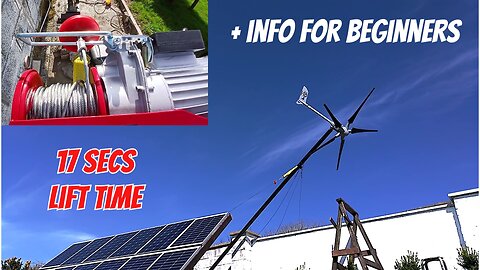 New Wind Turbine Lift System & Info for Beginners