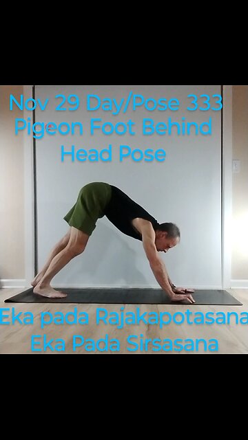 Eka pada Rajakapotasana Eka Pada Sirsasana Pigeon Foot Behind Head Pose