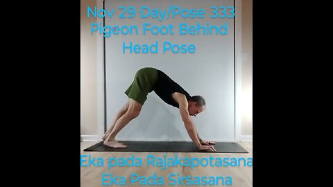 Eka pada Rajakapotasana Eka Pada Sirsasana Pigeon Foot Behind Head Pose