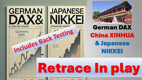 German DAX, Japanese NIKKEI & China XINHUA RETRACE in play