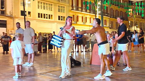 Hilarious Street Show with Acrobat Tricks