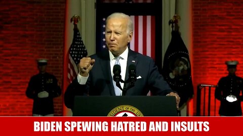 Biden Spewing Hatred and Insults Towards Trump and Republicans