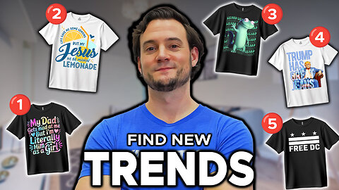 How I Found 5 New Print on Demand Trends (in 5 Minutes)