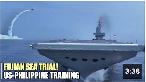 "Imposing Fujian Super Carrier Returns"