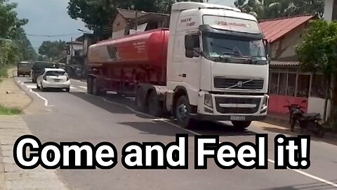 Sri Lankan travel transport service in a hot day