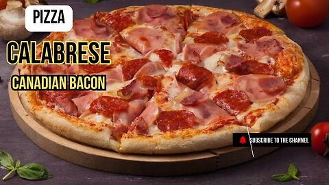 Calabrese + Canadian Bacon = Epic Pizza Combo! 🍕🔥
