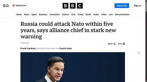 NATO Chief Warns of Russian Attack - A Clash of The Red And The Blue - West Vs East