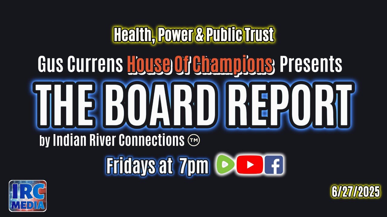 The Board Report by Indian River Connections -