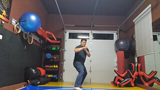WTD Axe Kick to Oblique Kick sequential