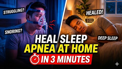 Heal Sleep Apnea at Home - in 3 Minutes