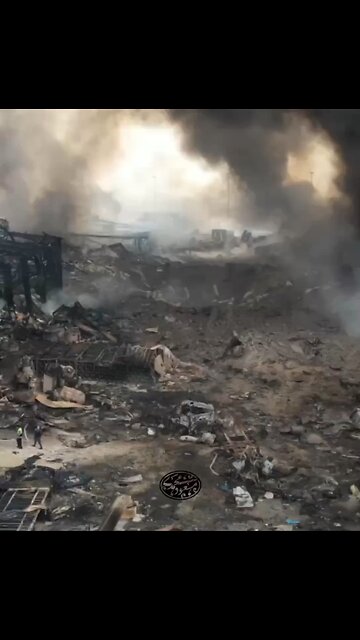 First View from Shahid Rajaee Port Blast Site as Fires Are Extinguished, Death Toll Rises